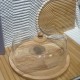Large Wooden & Plastic Serving Platter