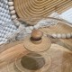Large Wooden & Plastic Serving Platter