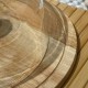 Large Wooden & Plastic Serving Platter