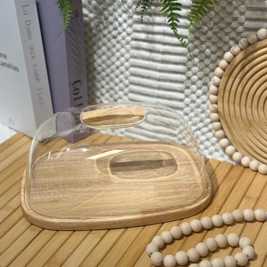 Wooden & Plastic Serving Platter