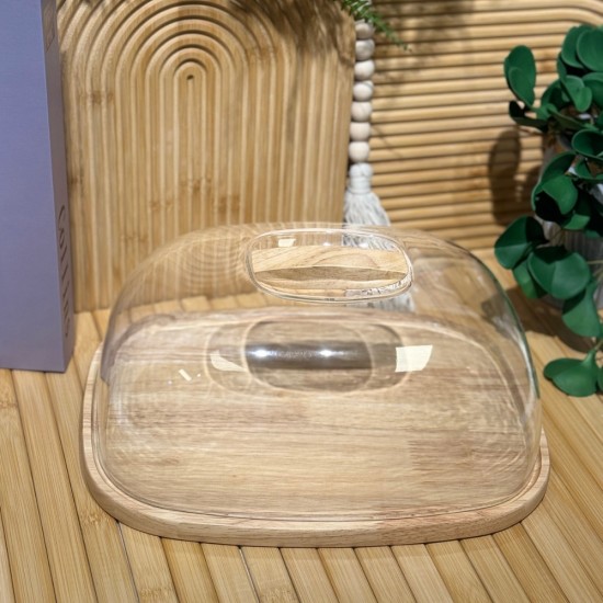 Wooden & Plastic Serving Platter