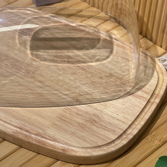 Wooden & Plastic Serving Platter