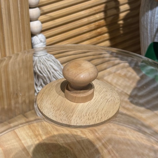 Medium Wooden & Plastic Serving Platter