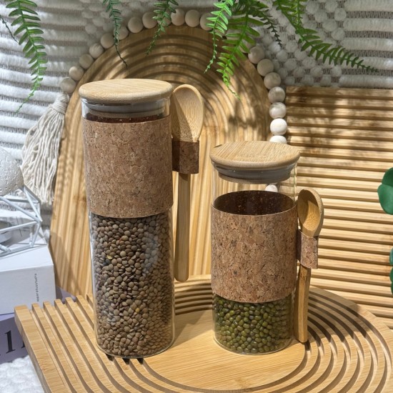 Glass Jar 300ml & Spoon