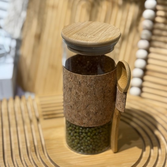Glass Jar 300ml & Spoon