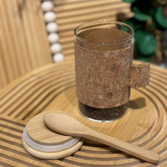 Glass Jar 250ml & Spoon