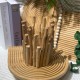 Wooden & Glass Candle Holder
