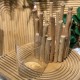 Wooden & Glass Candle Holder