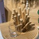 Wooden & Glass Candle Holder