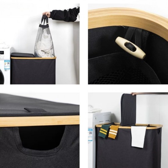 Fabric Laundry Basket Large