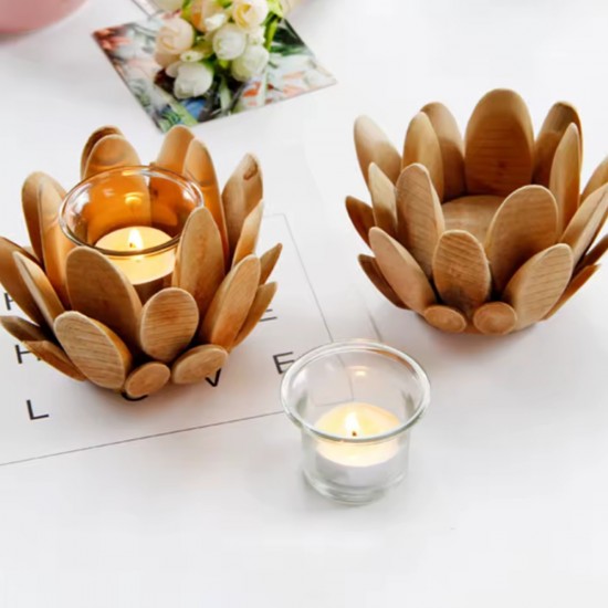 Wooden Candle Holder