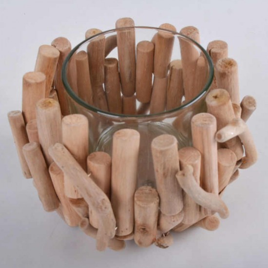 Wooden Candle Holder