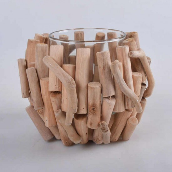 Wooden Candle Holder