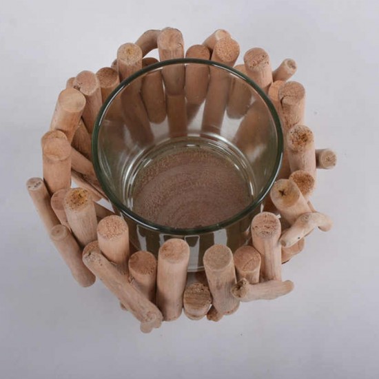 Wooden Candle Holder