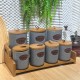 Porcelain Spices Jar Set 8 Pieces