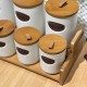 Porcelain Spices Jar Set 8 Pieces