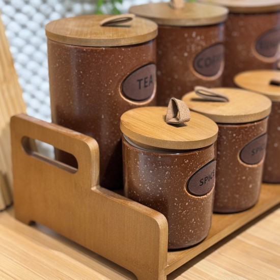 Porcelain Spices Jar Set 8 Pieces