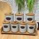 Porcelain Spices Jar Set 8 Pieces