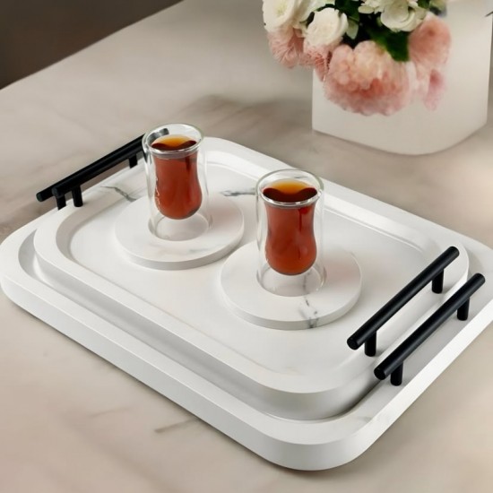 Wooden Tray Set 2 pieces