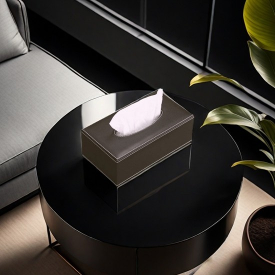 Leather Tissue Box