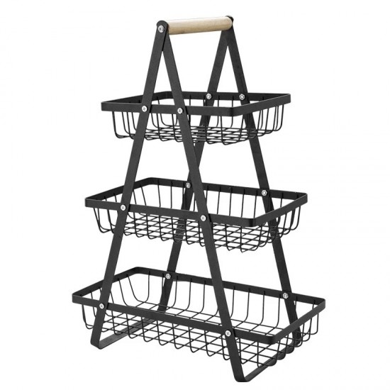 Metal Vegetable Basket 3 Layer