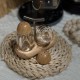 Wooden & Plastic Salt Shakers Set