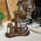Wooden & Plastic Salt Shakers Set