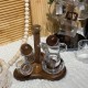 Wooden & Plastic Salt Shakers Set