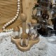 Wooden & Plastic Salt Shakers Set
