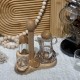 Wooden & Plastic Salt Shakers Set