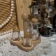 Wooden & Plastic Salt Shakers Set