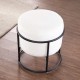 Cotton Chair with Metal Stand