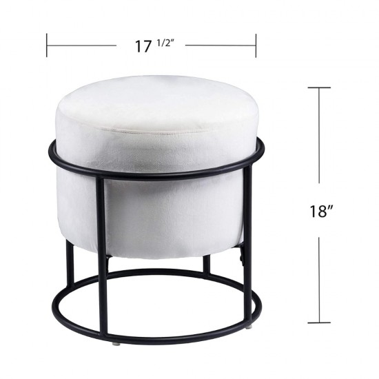 Cotton Chair with Metal Stand