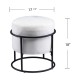 Cotton Chair with Metal Stand