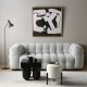 Cotton Chair with Metal Stand