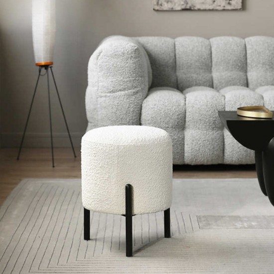 Cotton Chair with Metal Stand