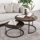 Wooden & Metal Table Set 2 pieces