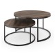 Wooden & Metal Table Set 2 pieces