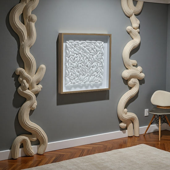 Wooden & Glass Wall Art