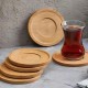 Wooden Coaster Set 6 pieces 