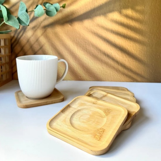 Wooden Coaster Set 6 pieces 