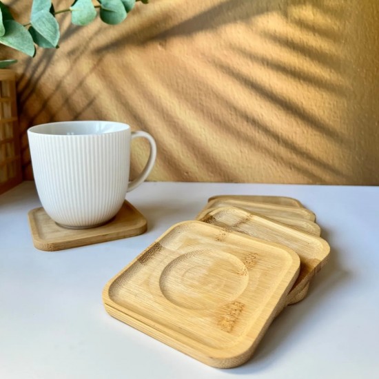 Wooden Coaster Set 6 pieces 