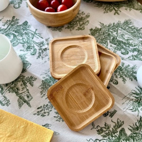 Wooden Coaster Set 6 pieces 