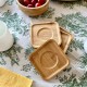 Wooden Coaster Set 6 pieces 