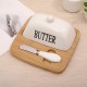 Wooden & Porcelain Butter Container 