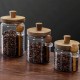 Large Glass Jar with Wooden Spoon