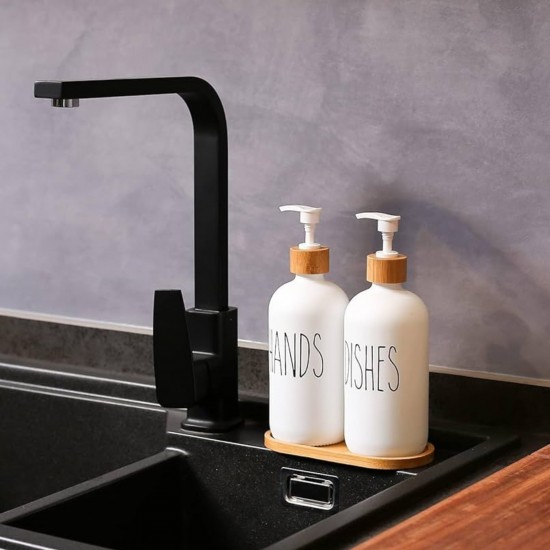 Glass Soap Dispenser 3 pieces