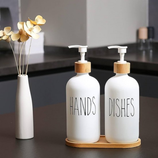 Glass Soap Dispenser 3 pieces