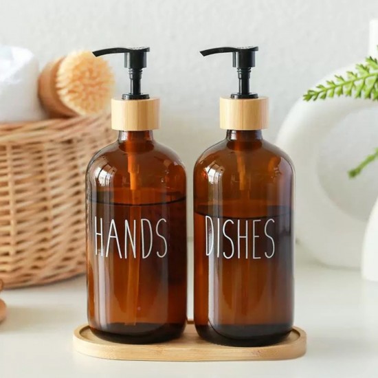 Glass Soap Dispenser 3 pieces