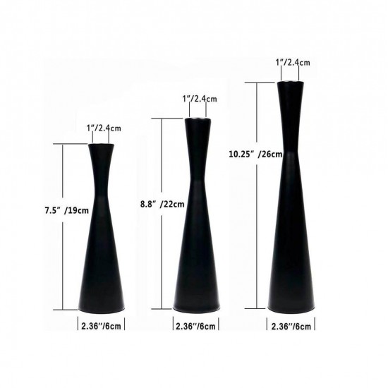Metal Candle Holder 3 pieces